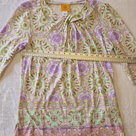 NWT Ruby Rd. Printed Blouse - Picture 7 of 8